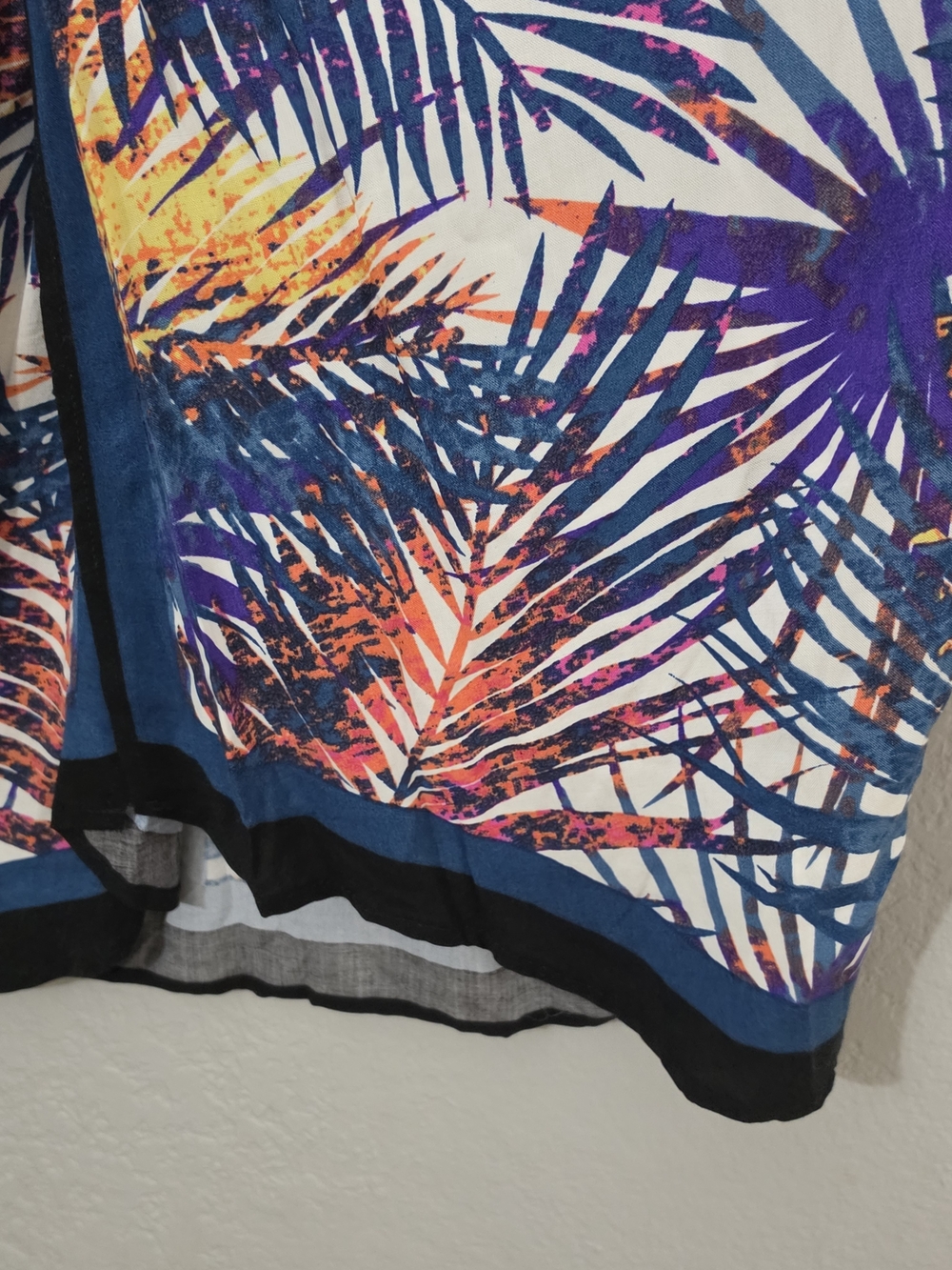 Forever 21 Swim Cover Up Tropical Palm Leaf Print Oversized Womens Small - Picture 4 of 8